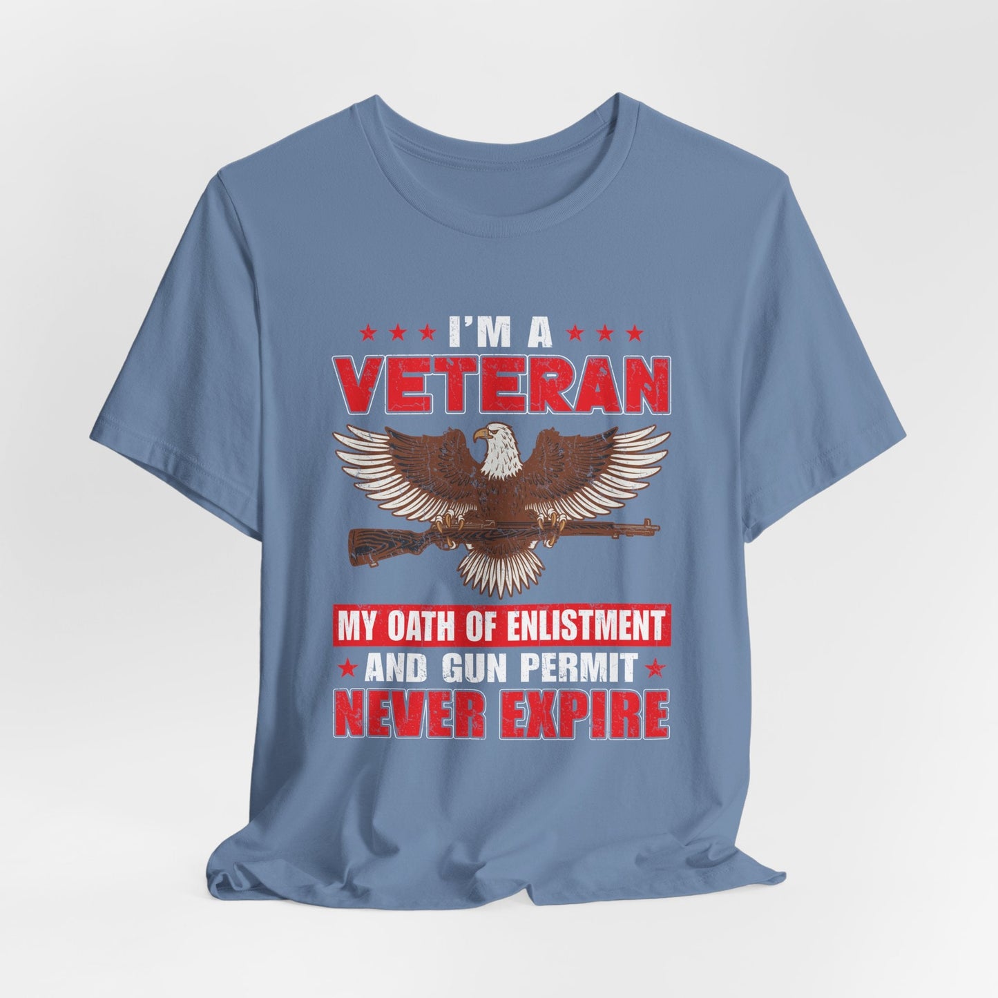 Army Veteran Patriotic Graphic Design Unisex Cotton T-Shirt v35