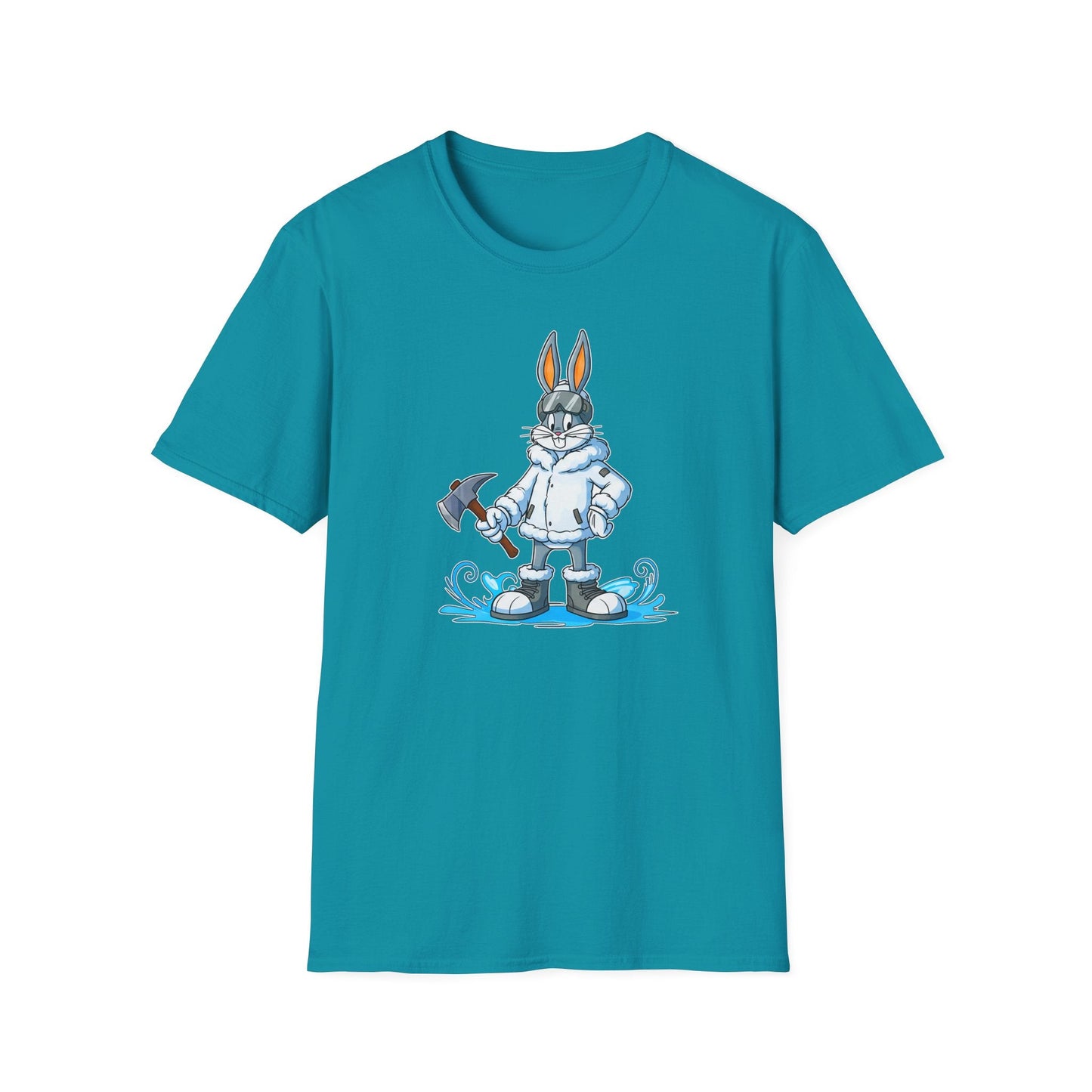 Bugs Bunny T Shirt Unisex Cartoon Animation Graphic Tee Softstyle Short Sleeve By Gildan 64000