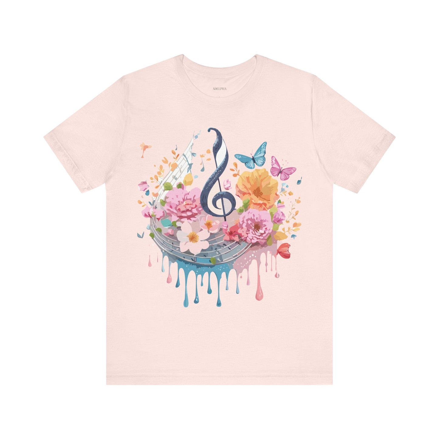 Adelpha Graphic T Shirt Unisex Jersey Short Sleeve Vintage Inspired Artwork Music Tee