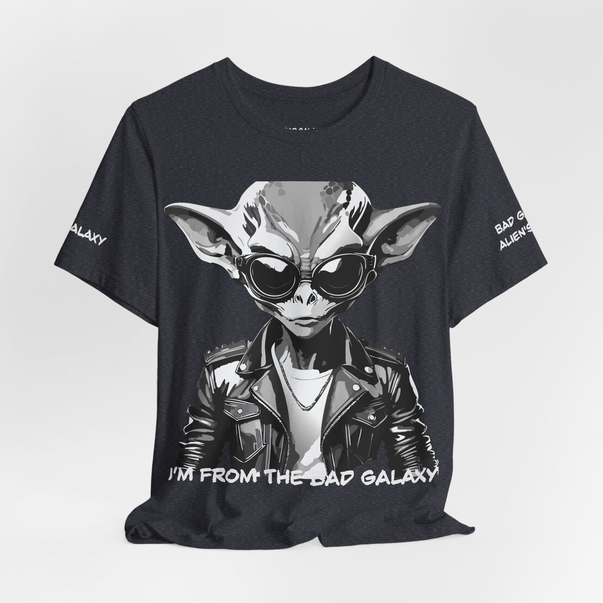 Alien Graphic Unisex Cotton Bella+Canvas Tee with Art Design b75