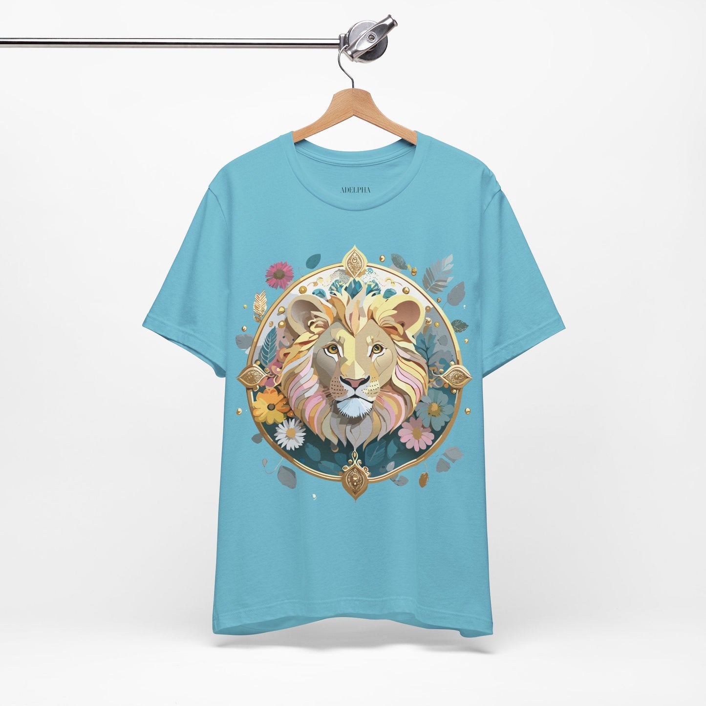 Medallion Graphic Unisex 100 Cotton Vintage Animal Medal Artwork Tee 64