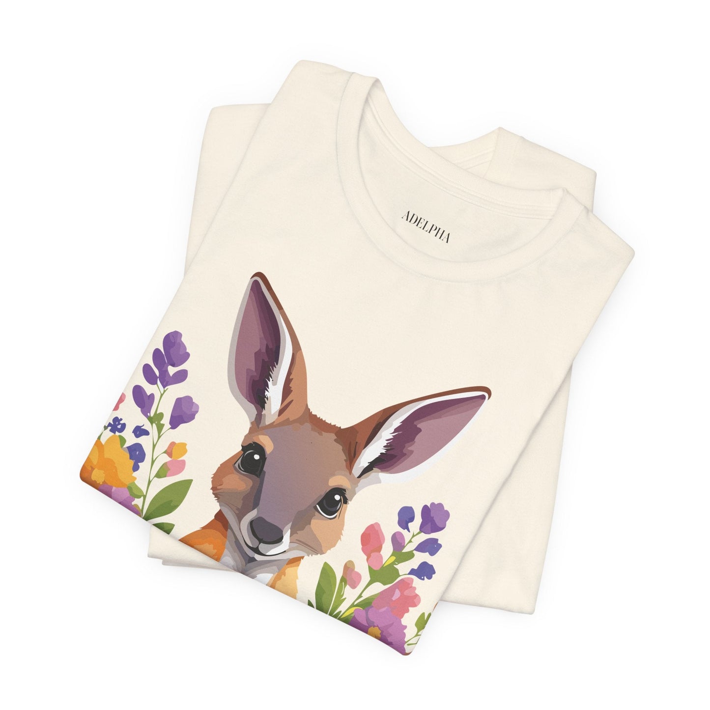 Kangaroo Graphic Unisex 100 Cotton Vintage Animal Artwork Tee 2