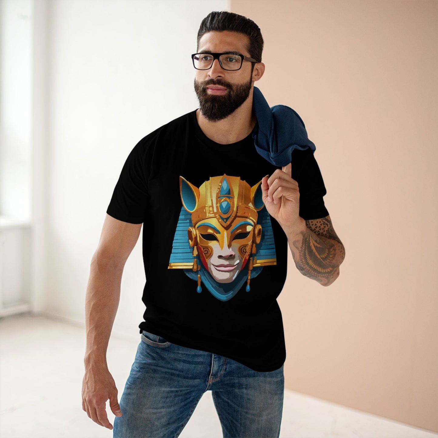 Mask Graphic Unisex 100 Cotton Staple Tee 32