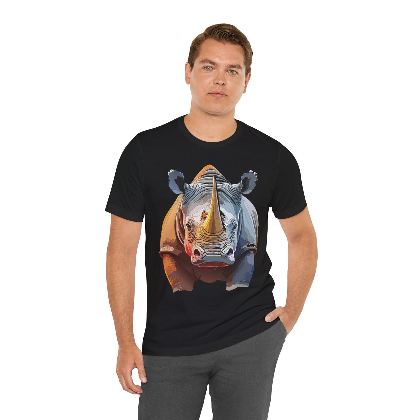 Unisex Animal Graphic Tee Shirt With Art Design Wild Animals Shirt Gildan Softstyle Cotton