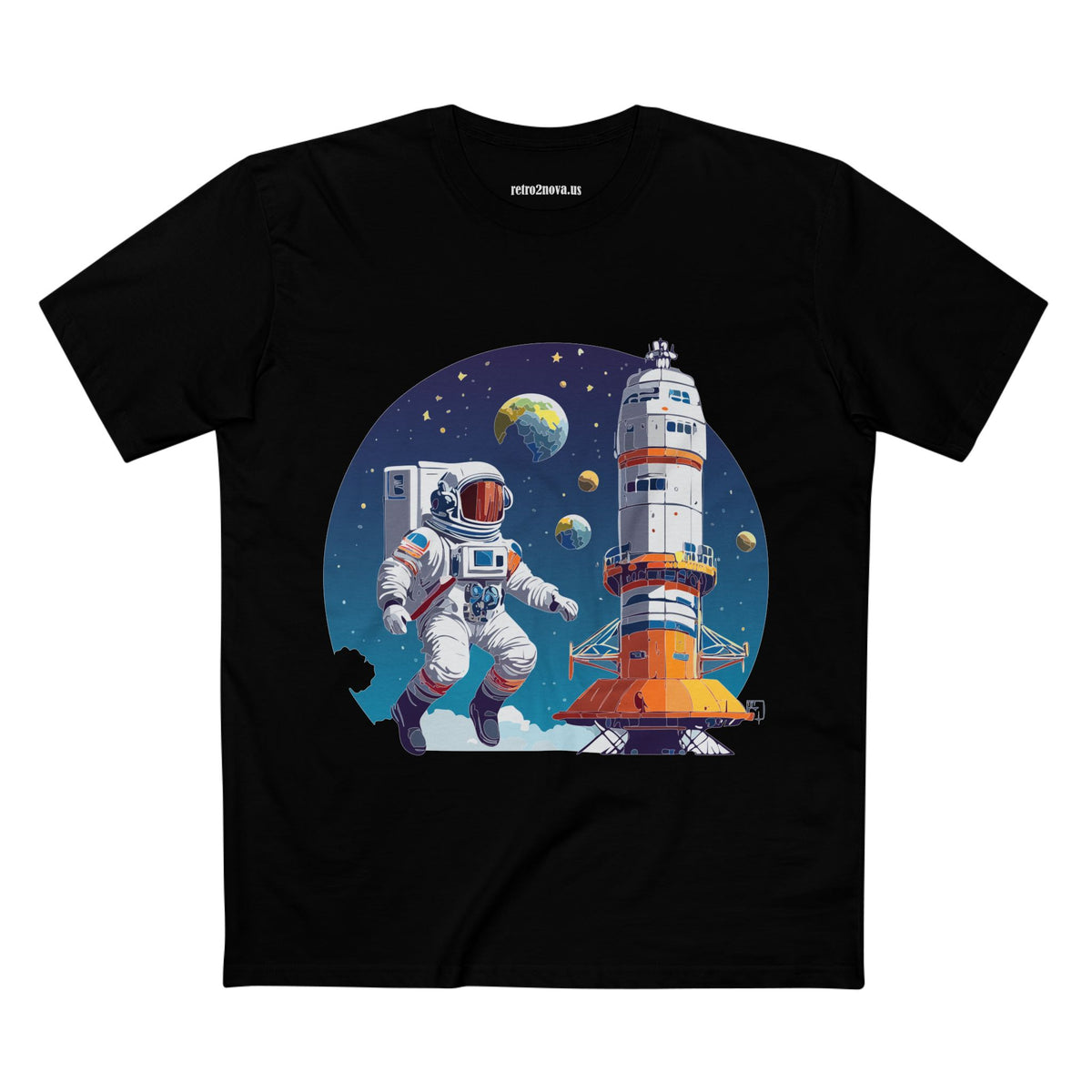 Cosmos Astronaut Graphic Tee Staple Unisex 100 Cotton Tee Shirt - CS-36