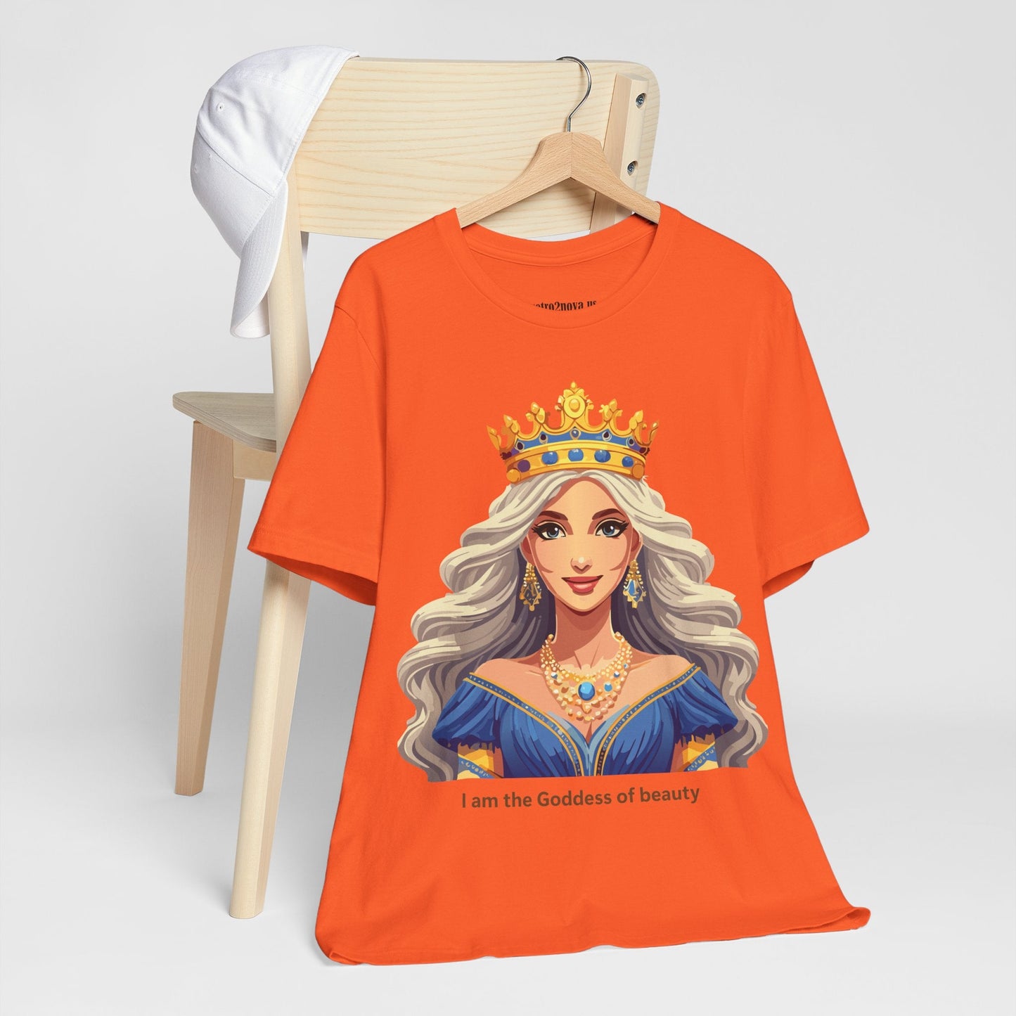 Goddess Shirt Unisex Graphic Tee Cotton Short Sleeve Vintage Inspired Original Art Retro2Nova