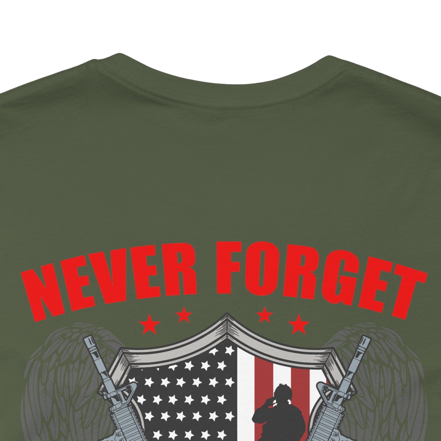 Army Veteran Patriotic Graphic Design Unisex Cotton T-Shirt v39