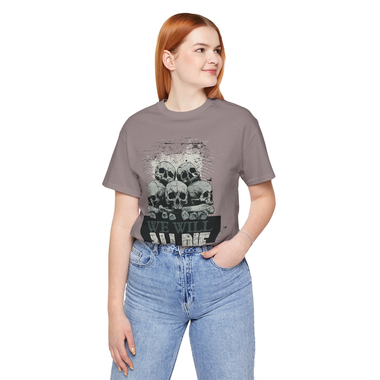 All Die Skull Graphic Design Tee, Skull Shirt, Vintage Tees, Art Design T-Shirt, Graphic Tee, Art Shirts