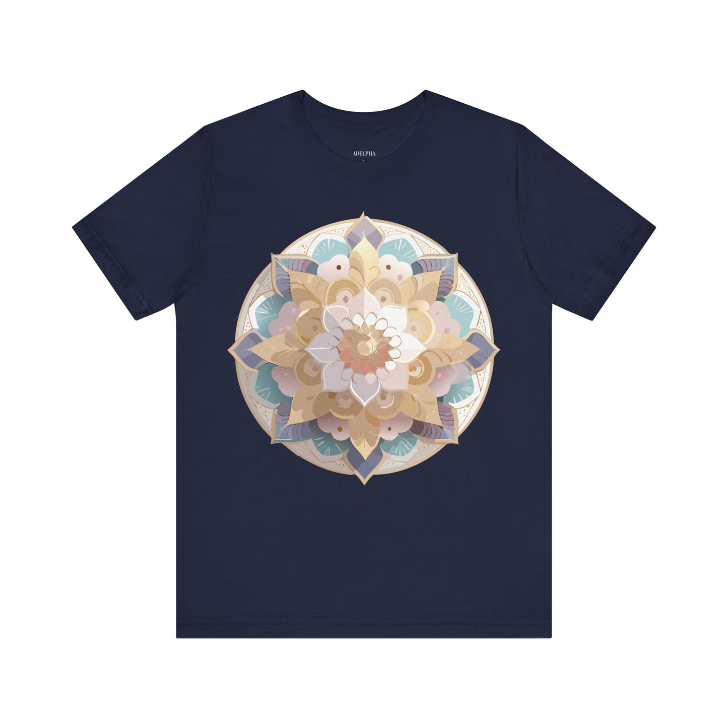 Adelpha Mandala Graphic Tee Unisex Jersey Short Sleeve Vintage Inspired Art Design Shirt