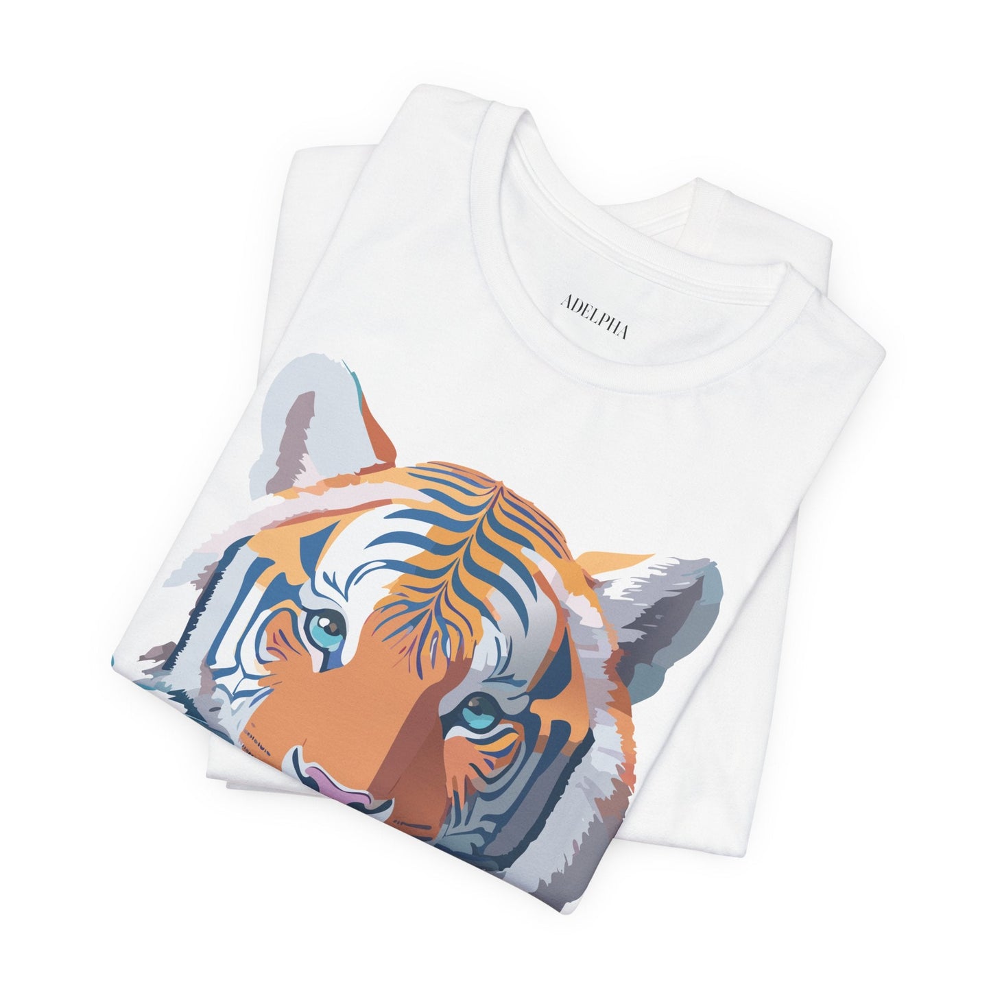 Tiger Graphic Unisex 100 Cotton Vintage Art with Animal Tee 16