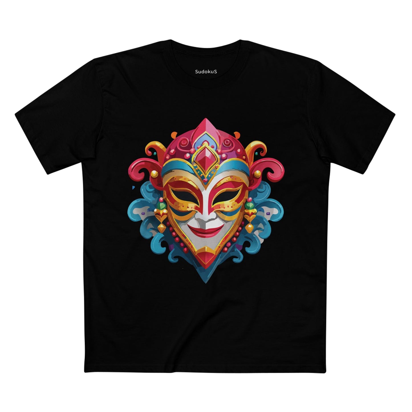 Mask Graphic Unisex 100 Cotton Staple Tee 21