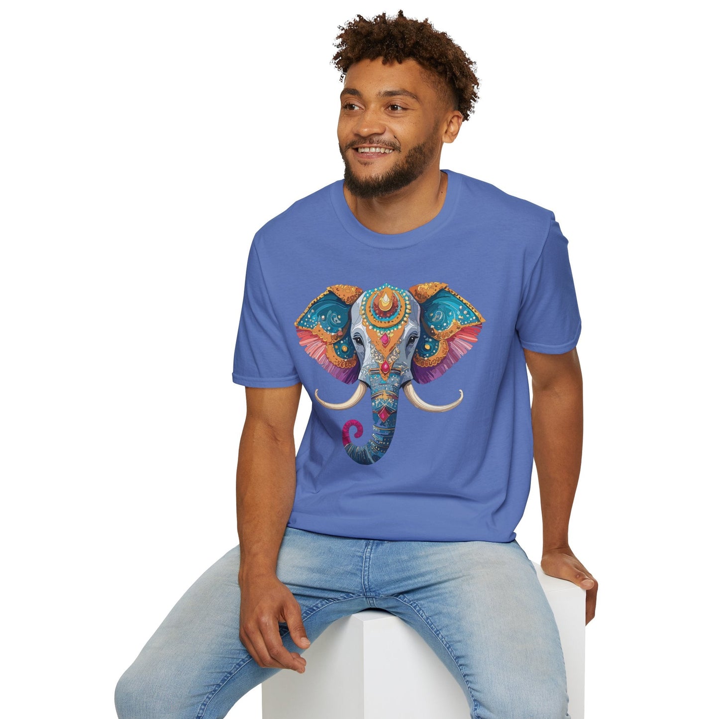 Elephant Shirt Unisex Elephant Tee Softstyle Cotton Gildan 64000 Animal Tee Graphic Elephant Tee