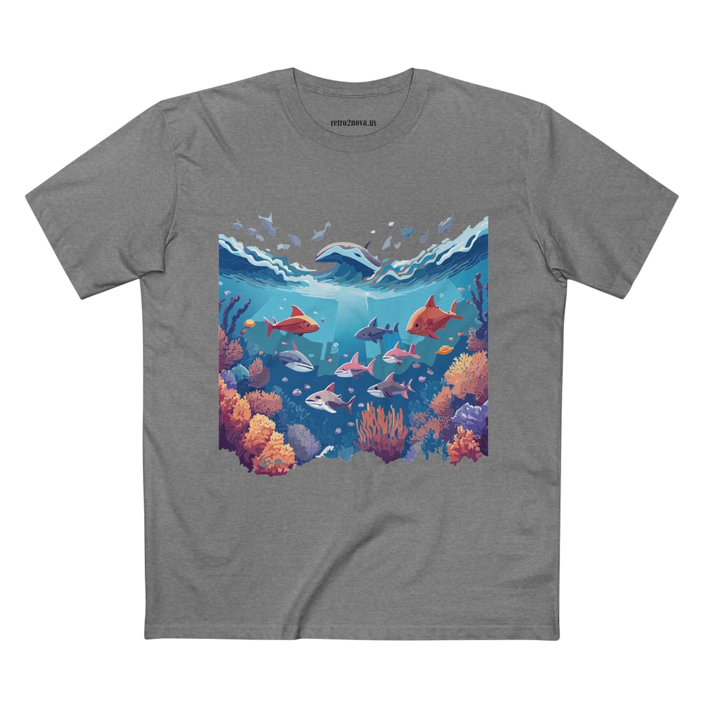 Ocean Shirt Ocean Pacific OP2 Unisex Premium Cotton Art Tee With Original Design Retro2Nova