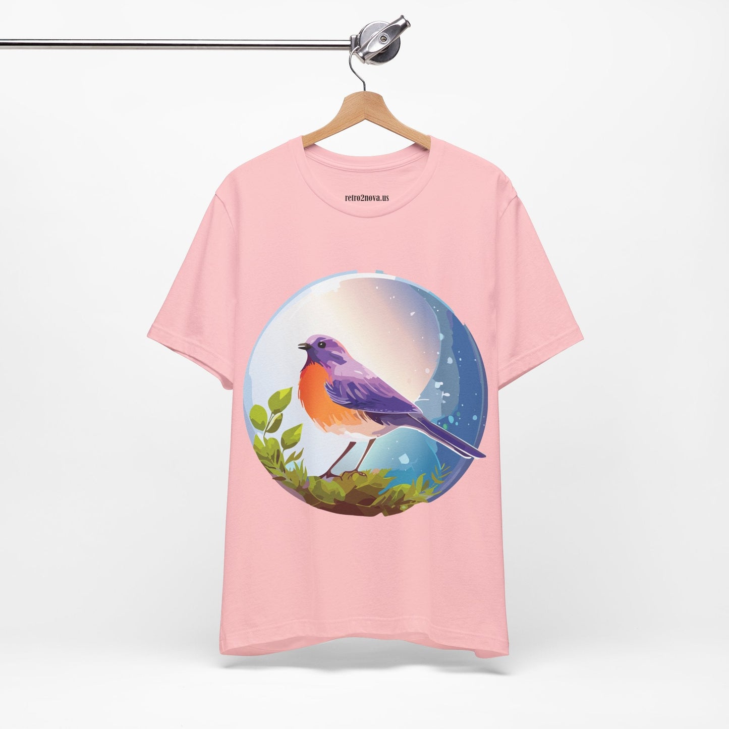 Unisex Animals And Bird Shirt Graphic Cotton T Shirt With Original Retro2Nova Art Premium Short Sleeve Tee
