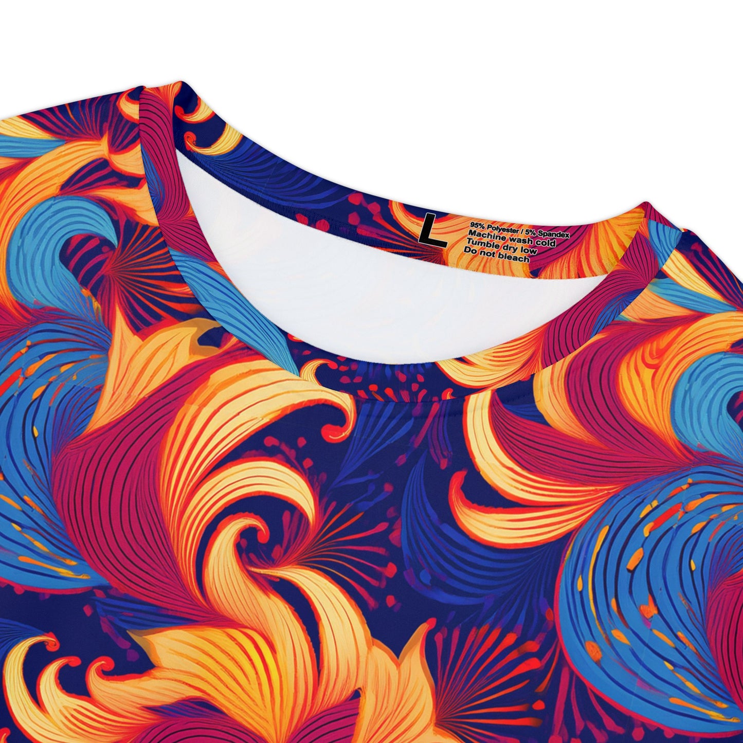 Women Poly Span T-Shirt with Floral Print