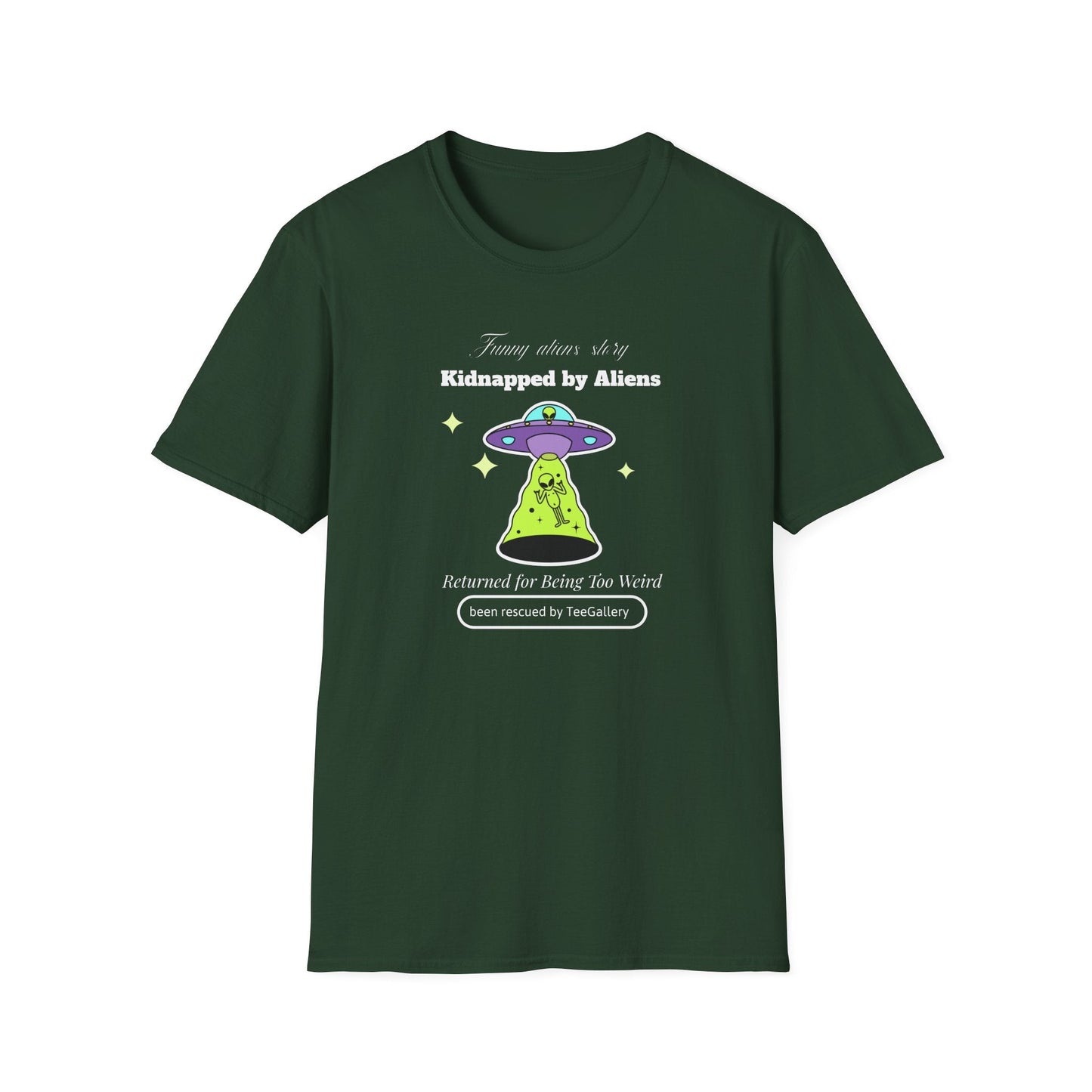 Alien Abduction Graphic Tee  Kidnapped by Aliens Funny UFO Shirt