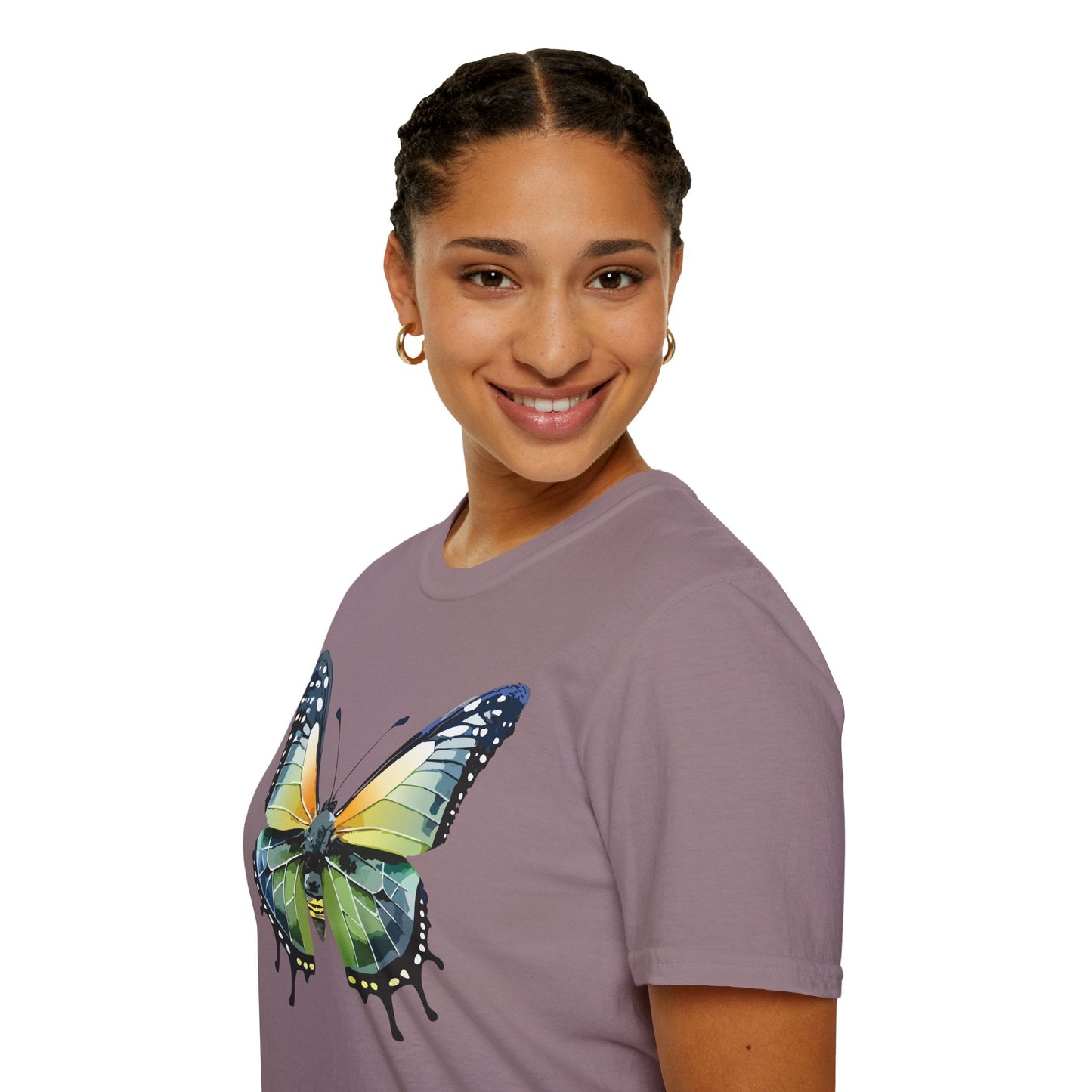 Butterfly Shirt Unisex Softstyle Gildan 64000 Monarch Butterfly Graphic Tee For Men And Women
