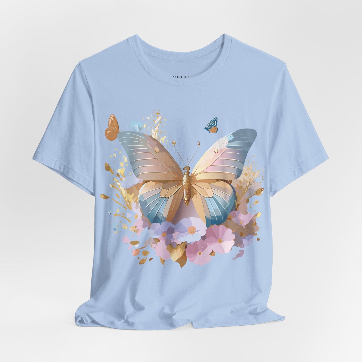 Butterfly Graphic Tee By Adelpha Vintage Inspired Unisex Short Sleeve