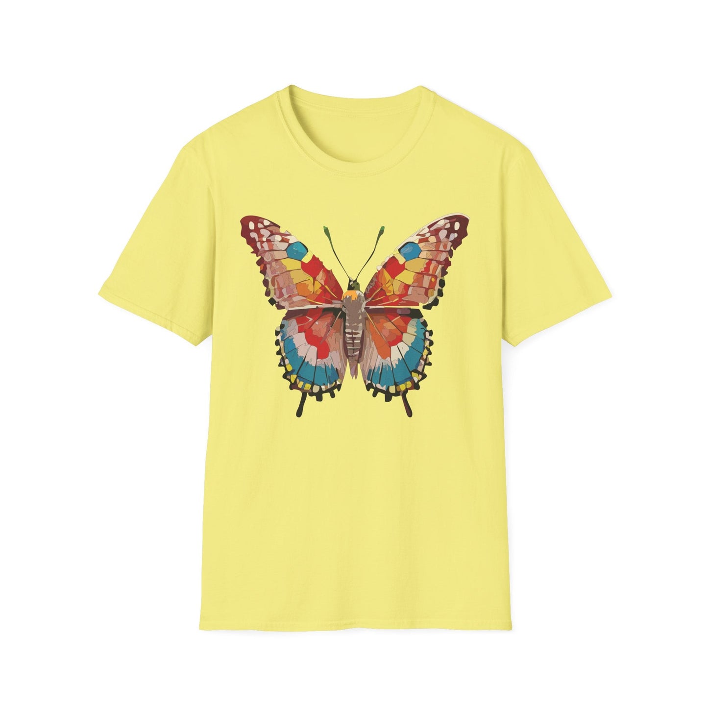 Butterfly Shirt Unisex Monarch Tee Softstyle 100 Percent Ring Spun Cotton Quality Gildan 64000