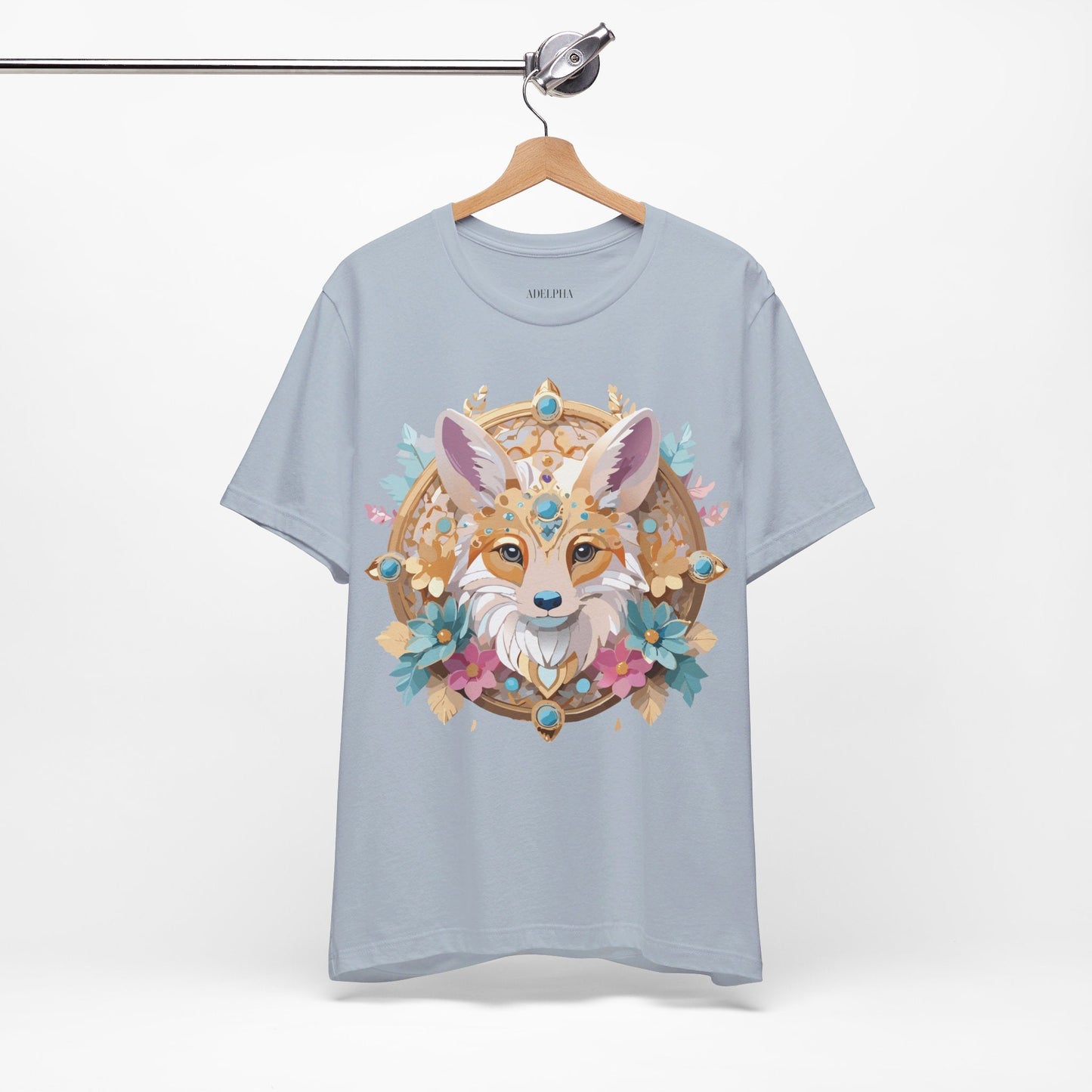 Adelpha Medallion Graphic Tee Unisex Short Sleeve Vintage Inspired Art Design Shirt