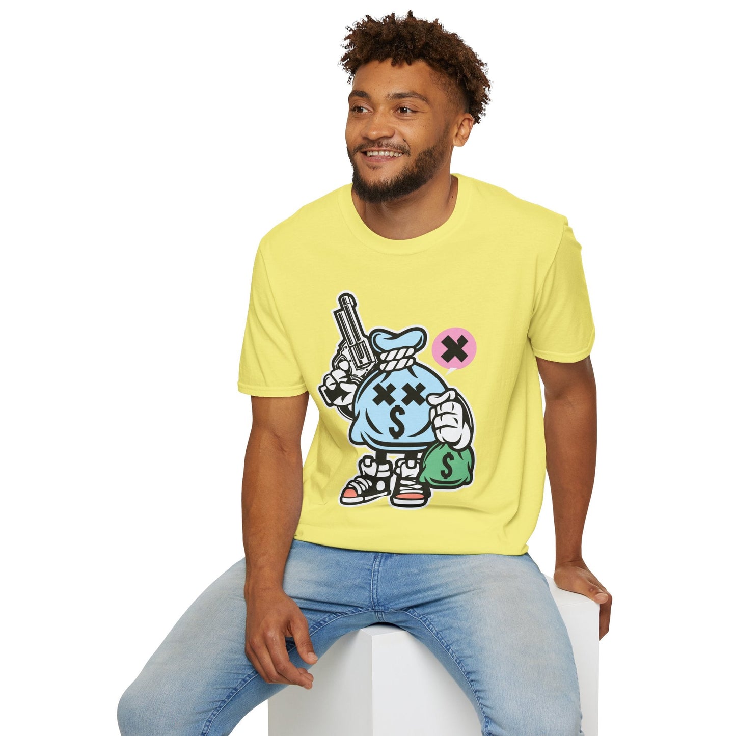 Cartoon T Shirt Animation T Shirt Funny Tee Unisex Gildan Softstyle 64000 100 Percent Cotton