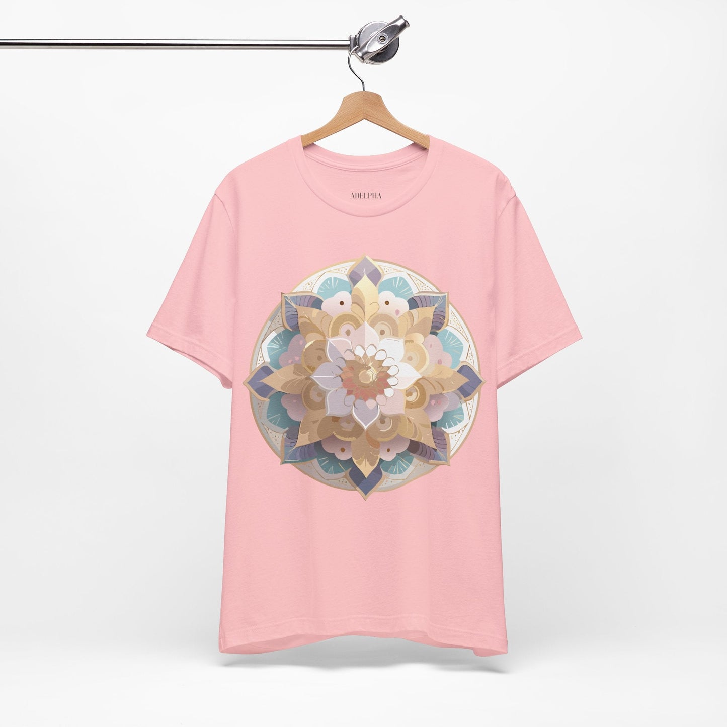 Mandala Graphic Tee Unisex Jersey Short Sleeve Adelpha Art Design Vintage Inspired Artwork