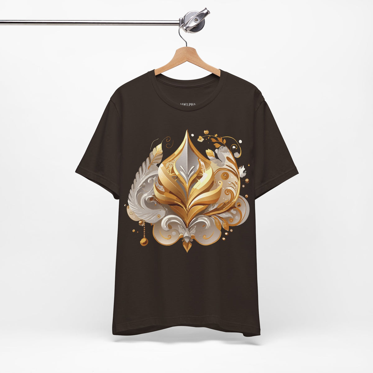 Jewelry Graphic Unisex Cotton Bella+Canvas Tee with Gemstones Art Design m50
