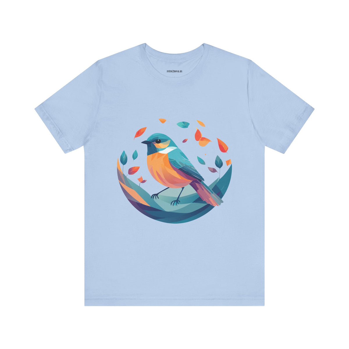 Bird Graphic Unisex Cotton Bella+Canvas Tee with Animal Design ab6