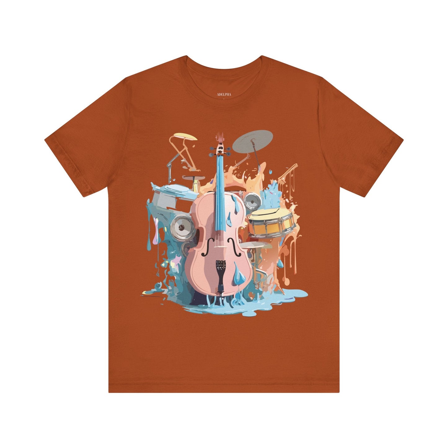 Adelpha Graphic Music T Shirt Unisex Jersey Short Sleeve Tee Art Design Premium Vintage Inspired