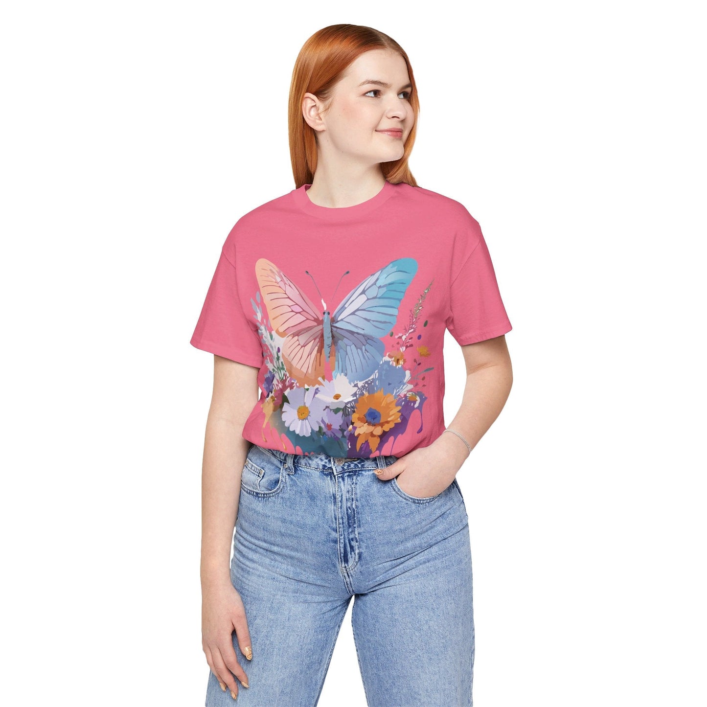Butterfly Graphic T Shirt Unisex Adelpha Artwork Tee Vintage Style
