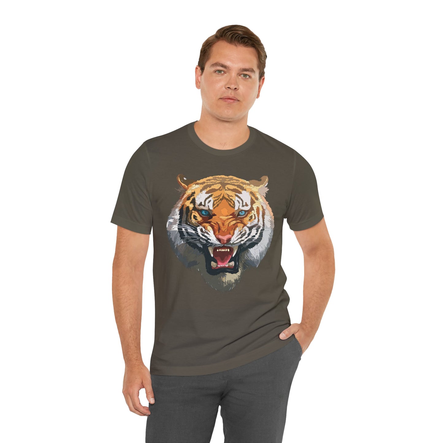 Tiger Shirt, Animal Shirt, T-Shirt with Tiger, Art Design Tee, Wild Animals Tees, Safari T-Shirt, Graphic Design Tee 15
