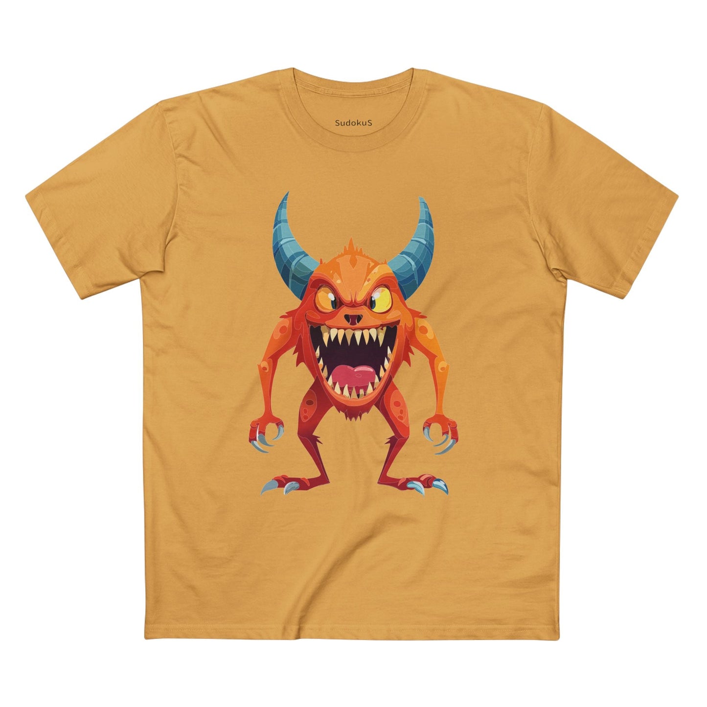 Cartoon Monsters Graphic Unisex 100 Cotton Staple Tee 12