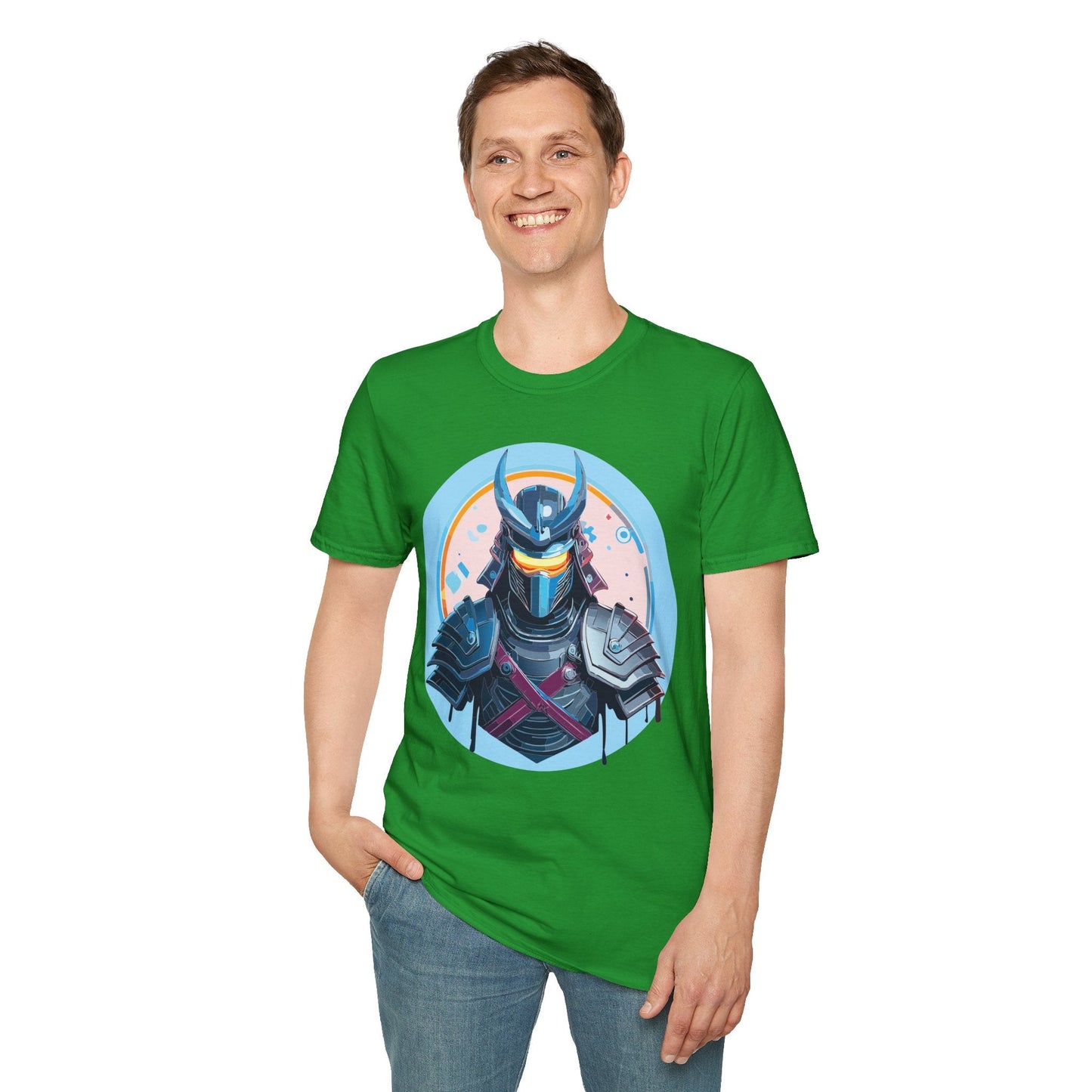 Samurai T Shirt Unisex Softstyle 64000 Tee Lightweight Comfortable 100 Percent Ring Spun Cotton