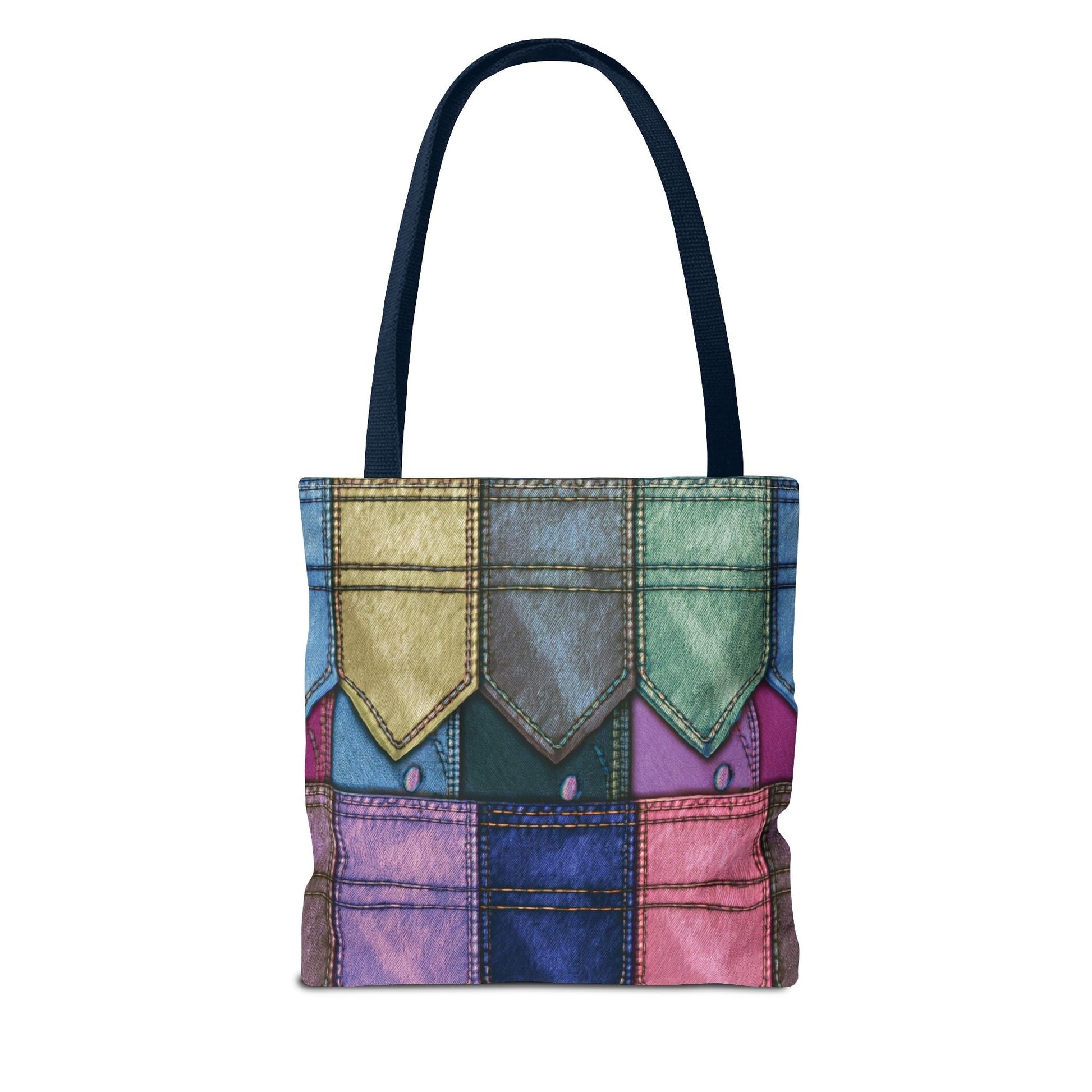 Denim Canvas Bag, Tote Bag Denim Printify