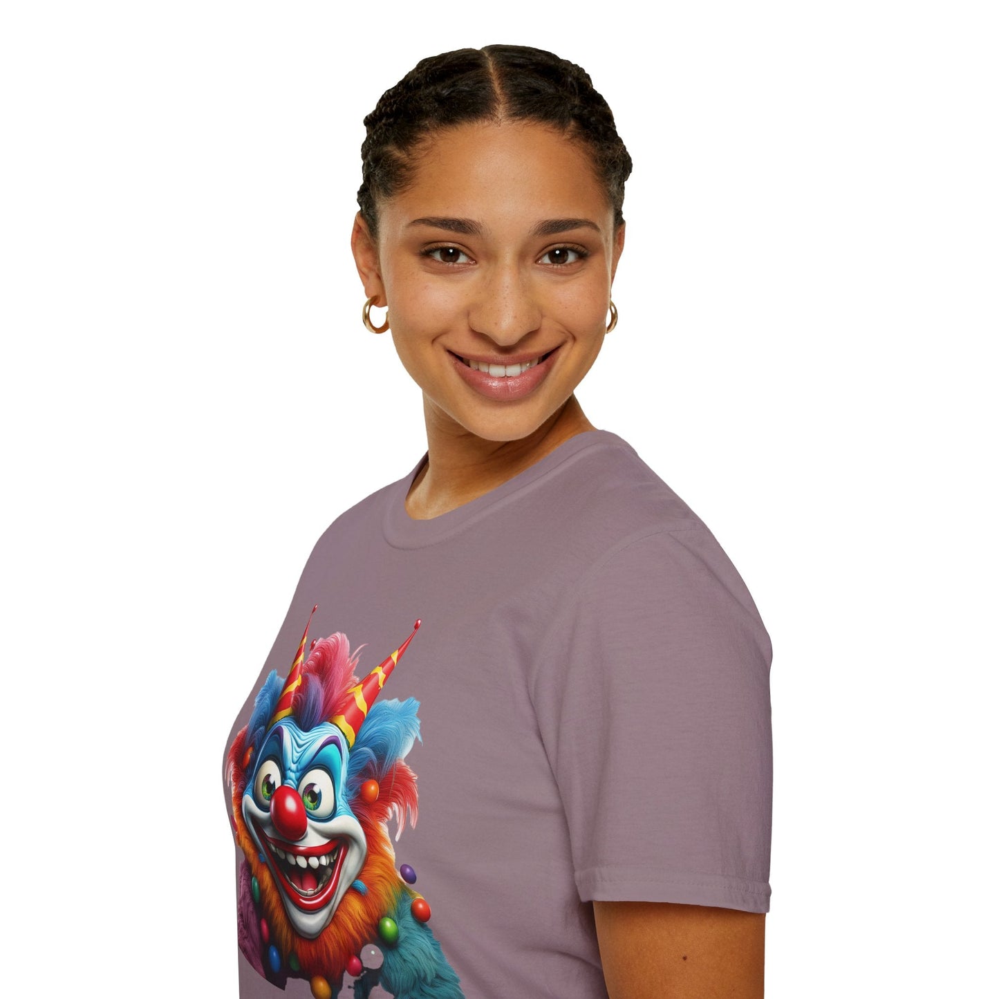 Clown Shirt For Men And Women Funny Circus Tee Scary Man Shirt Unisex Softstyle Tee