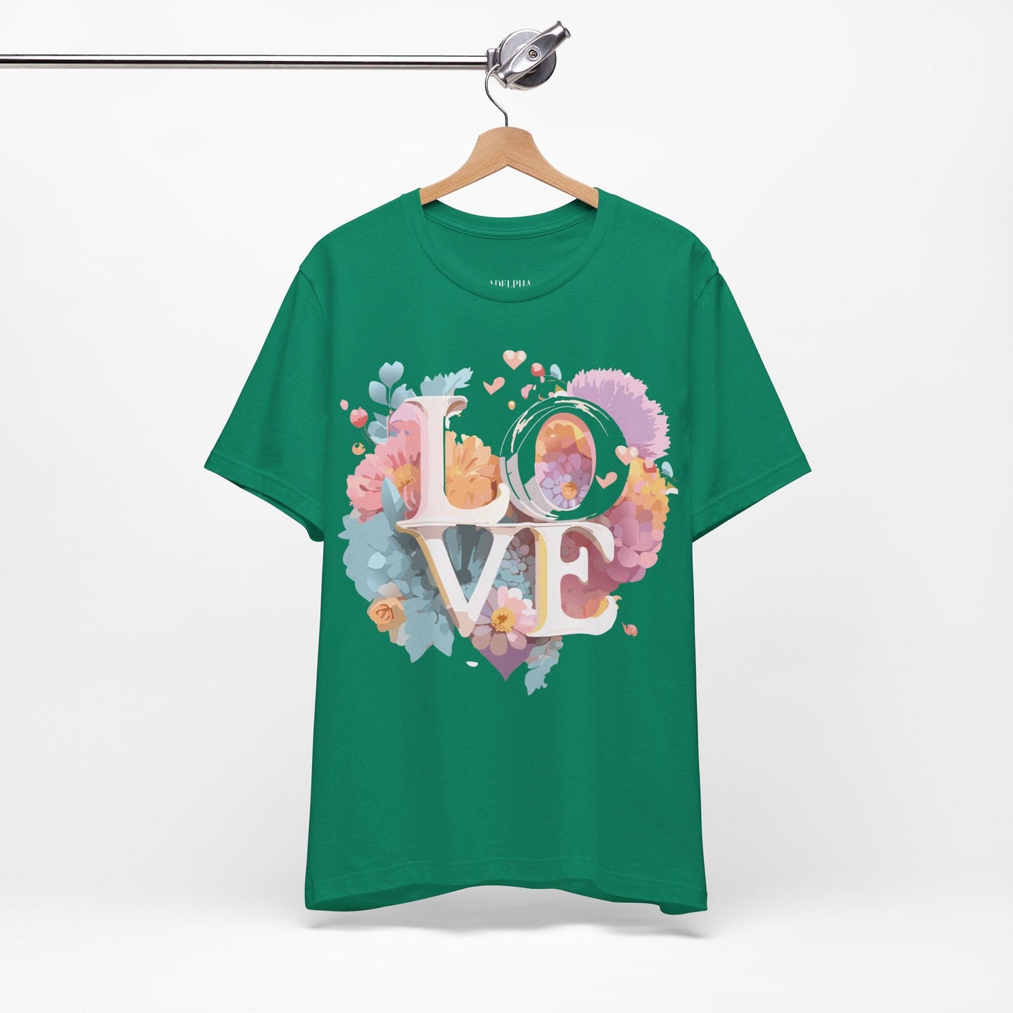 Valentine Graphic Tee Unisex Jersey Short Sleeve Art Design By Adelpha Vintage Artwork