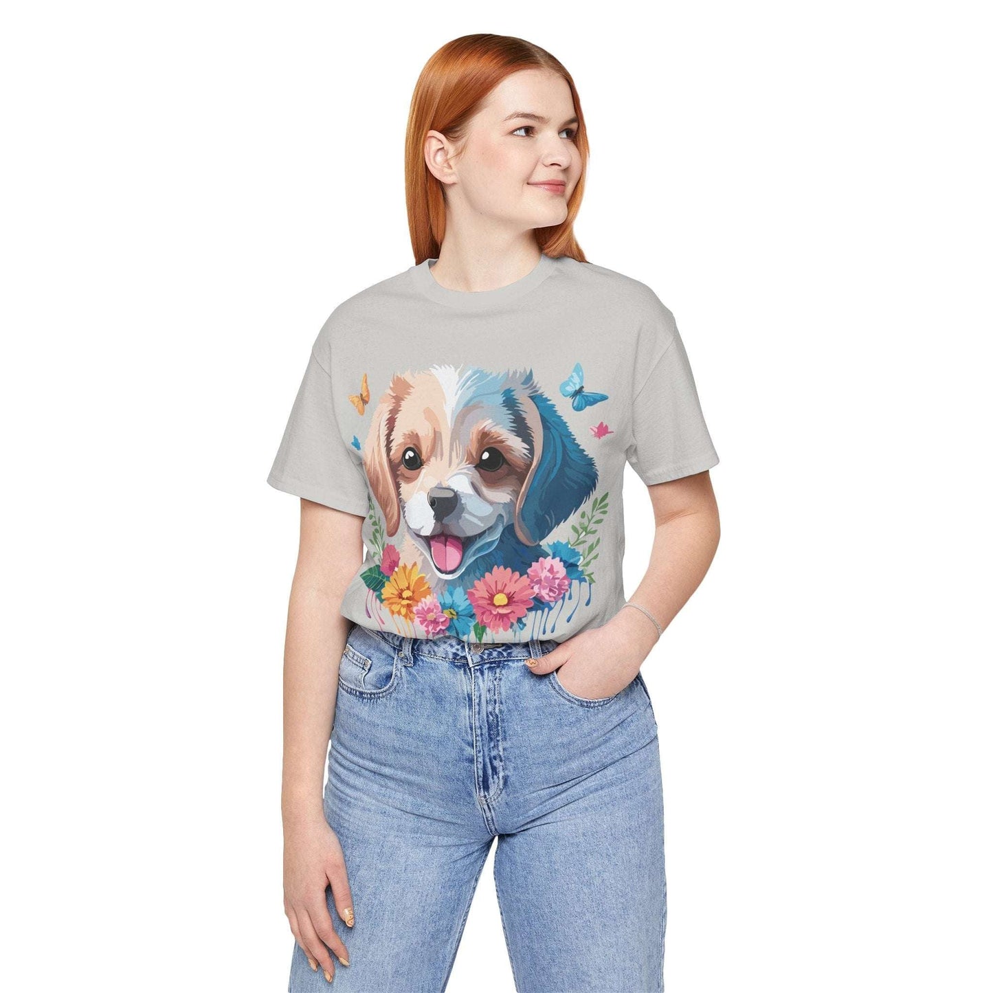 Dog Graphic Unisex 100 Cotton T-Shirt 1