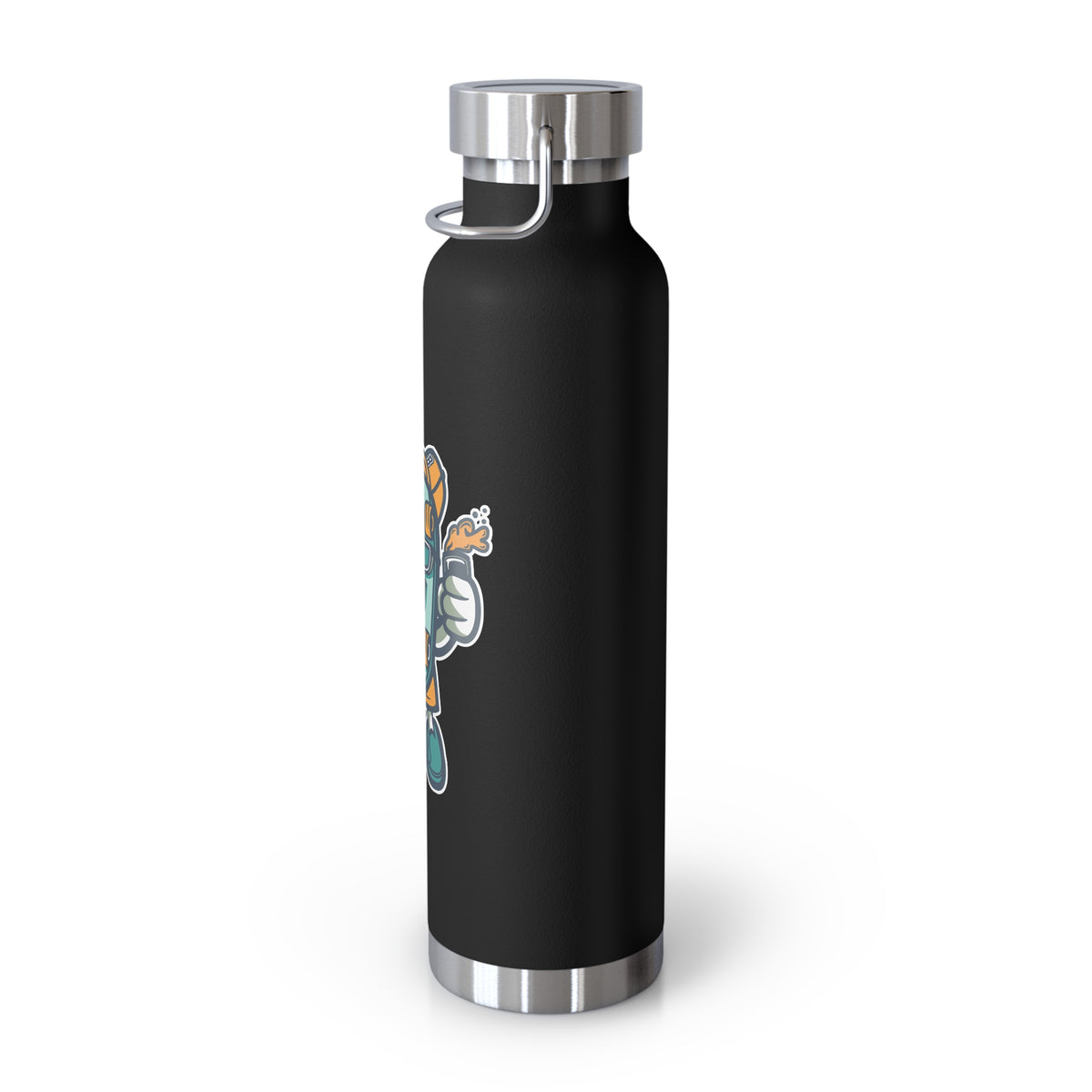 22oz Copper Insulated Water Bottle with Cartoon Design - CV57