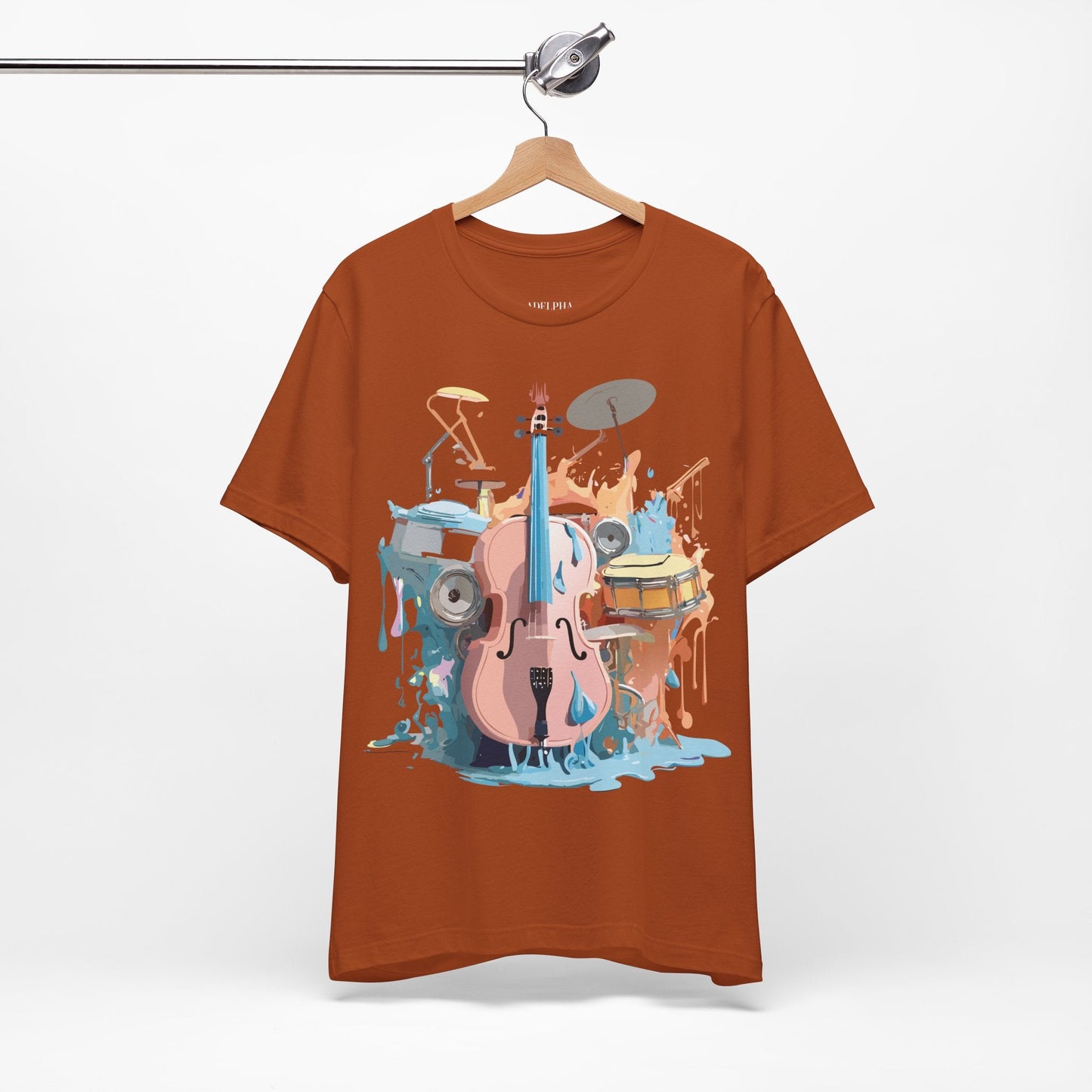 Adelpha Graphic Music T Shirt Unisex Jersey Short Sleeve Tee Art Design Premium Vintage Inspired