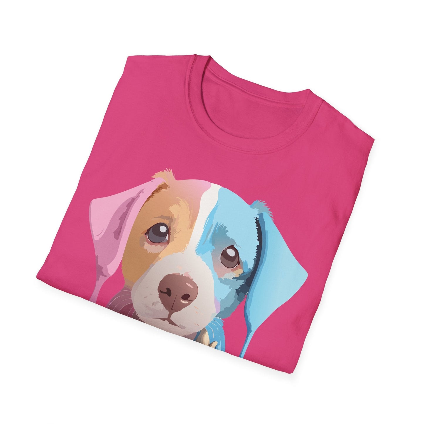 Unisex Dog Shirt Animal Tee Gildan Softstyle 64000 Cotton Tee