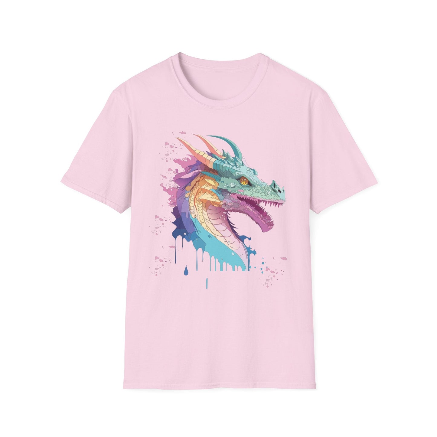 Dragon Graphic T Shirt Unisex Animal Shirt Cotton Softstyle Tee For Everyday Comfort