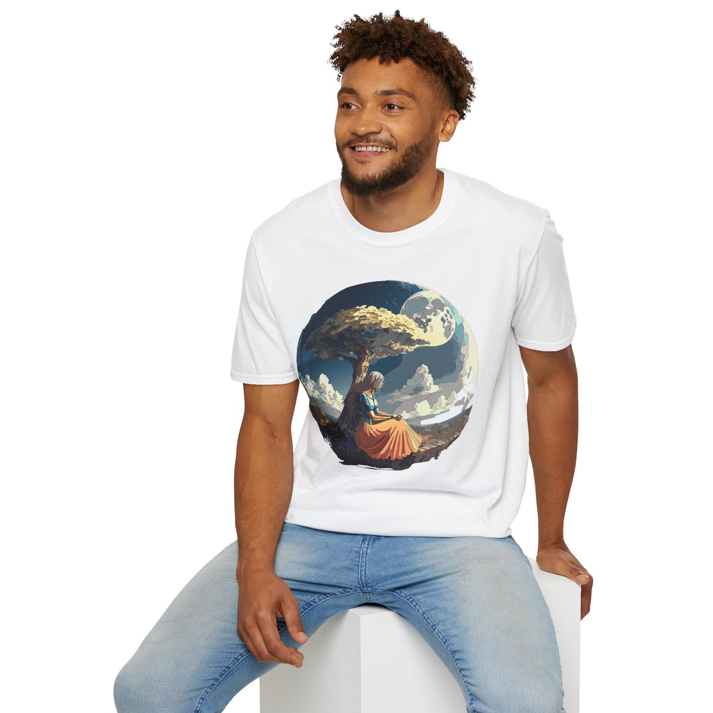 Unisex Graphic T Shirt Art Design Tee Softstyle 64000 Ring Spun Cotton Comfortable