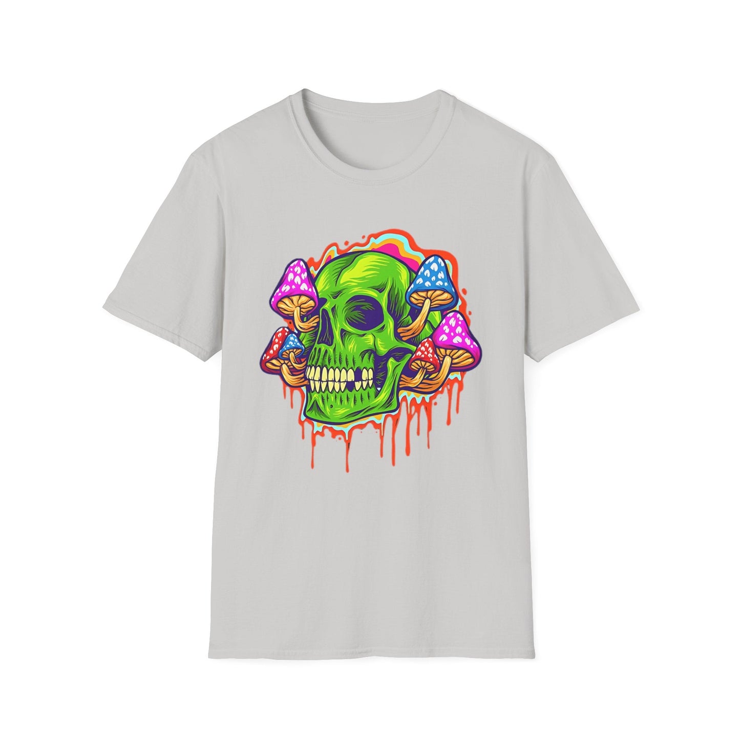 Skull Tee Shirt Unisex Skeleton Shirt With Skull Design Gildan Softstyle 64000 Cotton Tee