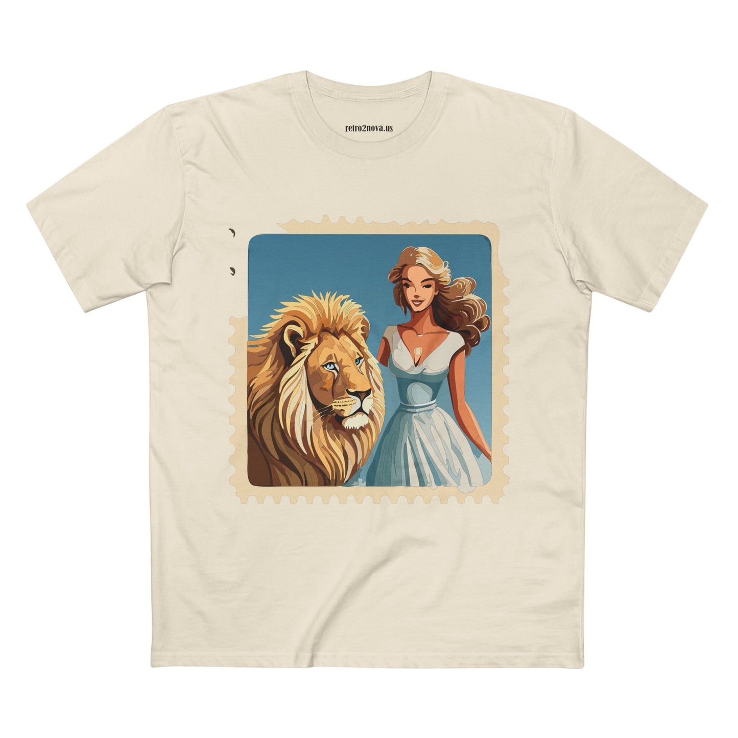 Postage Stamp Shirt Unisex Premium Cotton Tee With Original Art Design Retro2Nova PS54