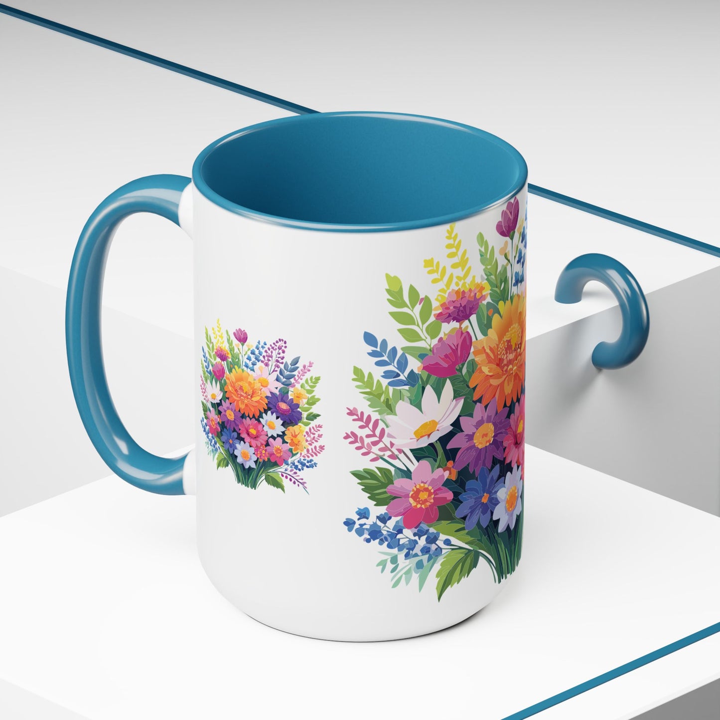 Floral Mug, Floral Cup