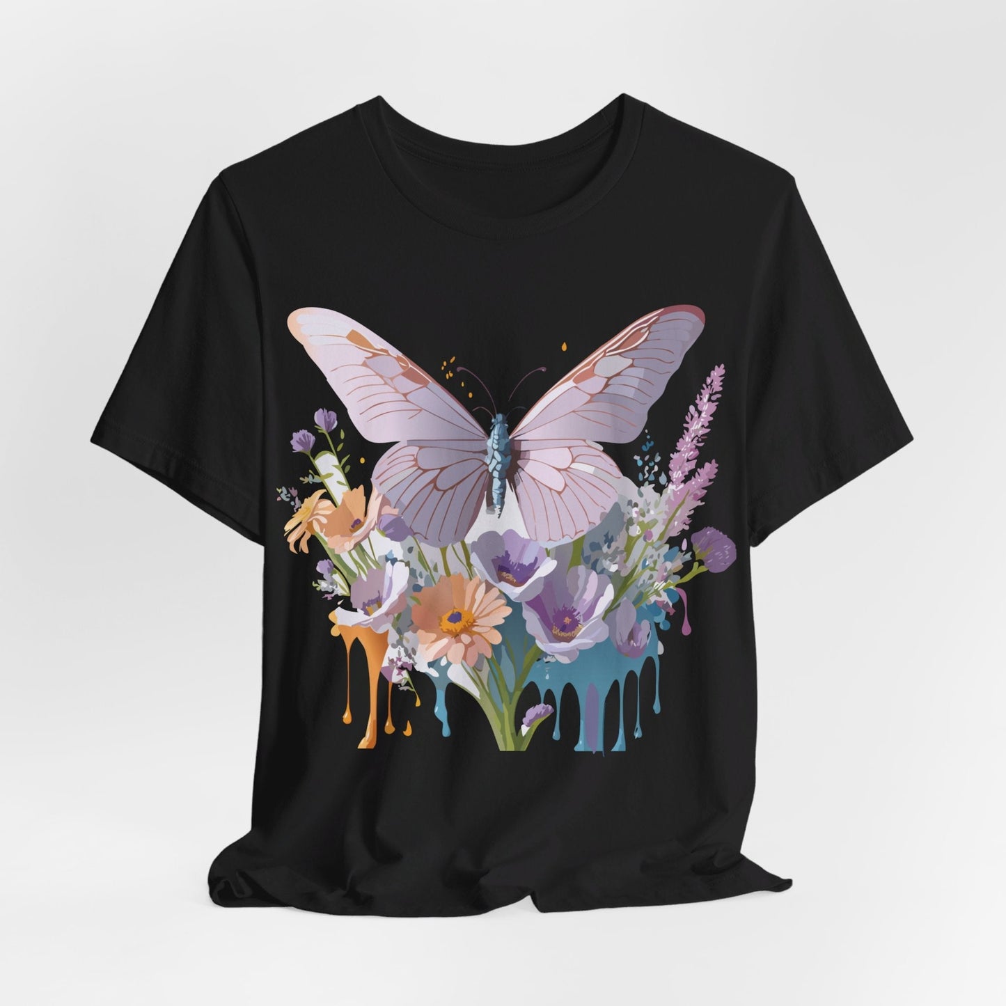 Butterfly Graphic Tee Unisex Short Sleeve Vintage Artwork By Adelpha