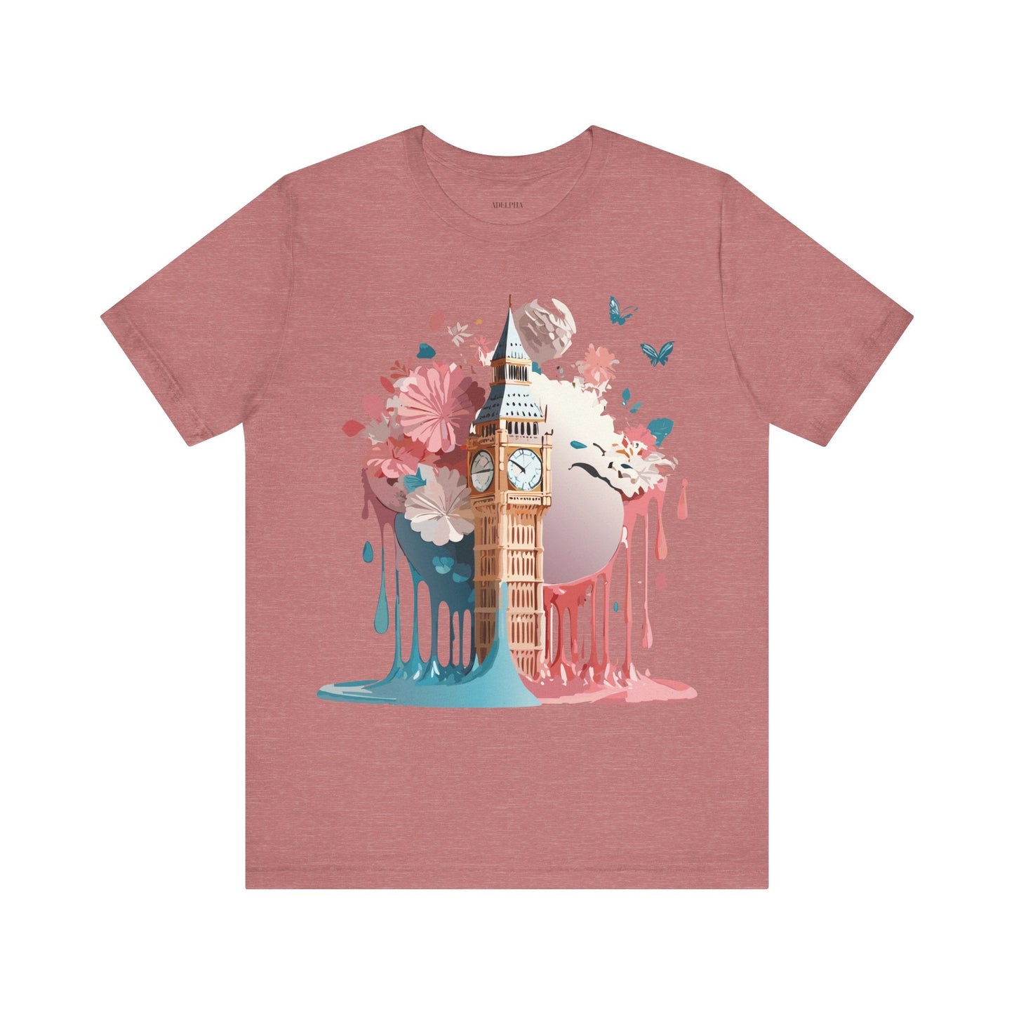 London Tourist Shirt Graphic Tee Unisex Vintage Inspired Artwork By Adelpha Original Collection