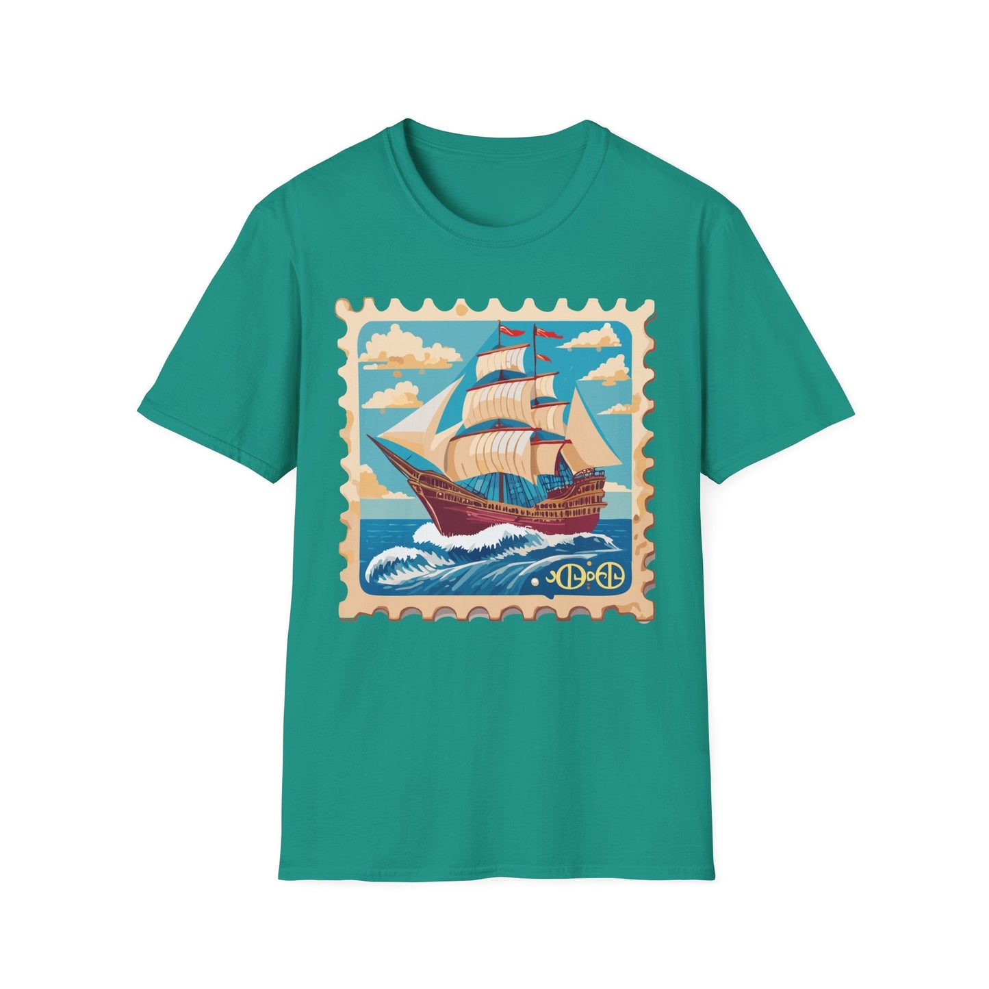 Ship T Shirts Frigate Vessel Tee Unisex Softstyle Gildan 64000 100 Percent Cotton
