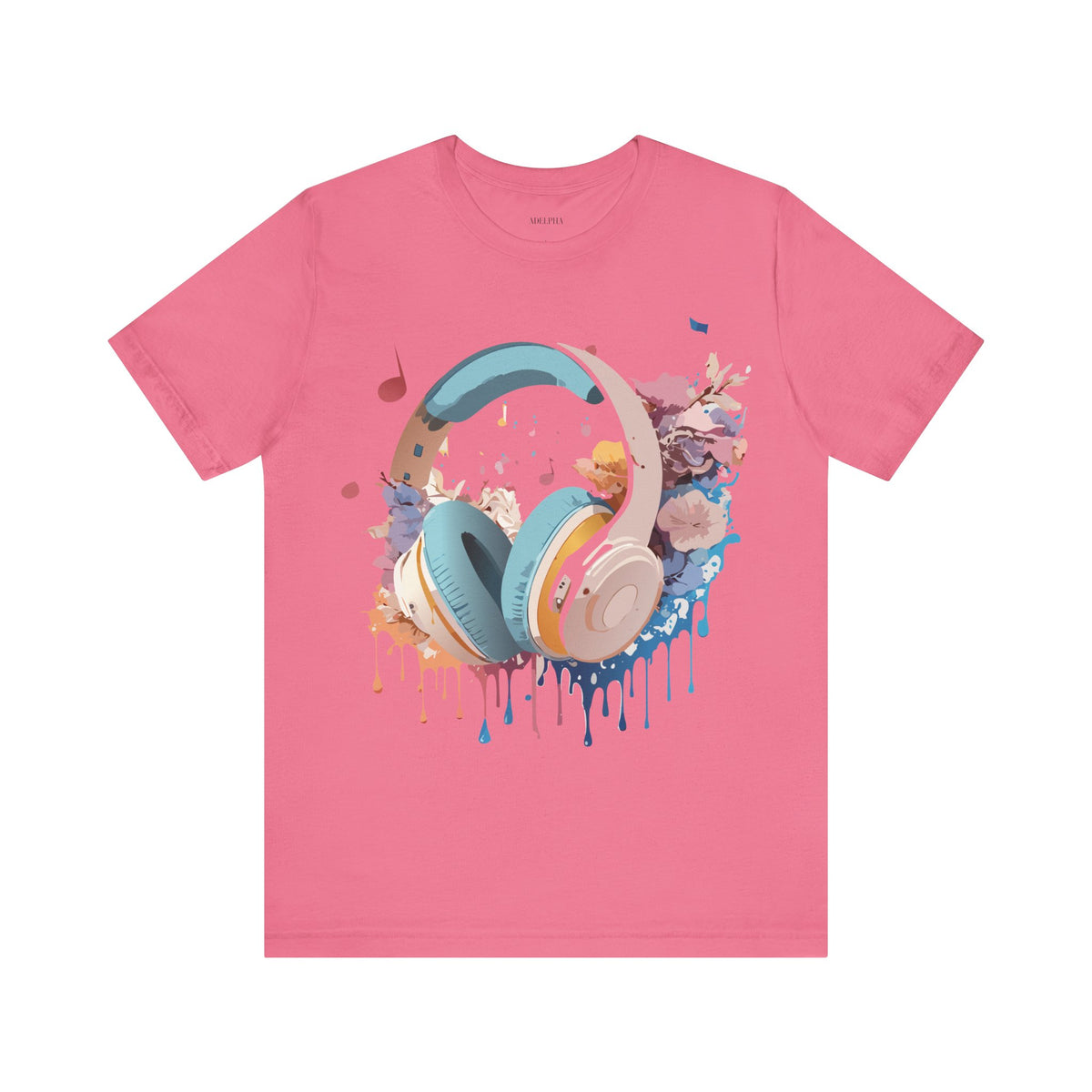 Music Graphic Unisex Cotton Bella+Canvas Tee with Art Design m166