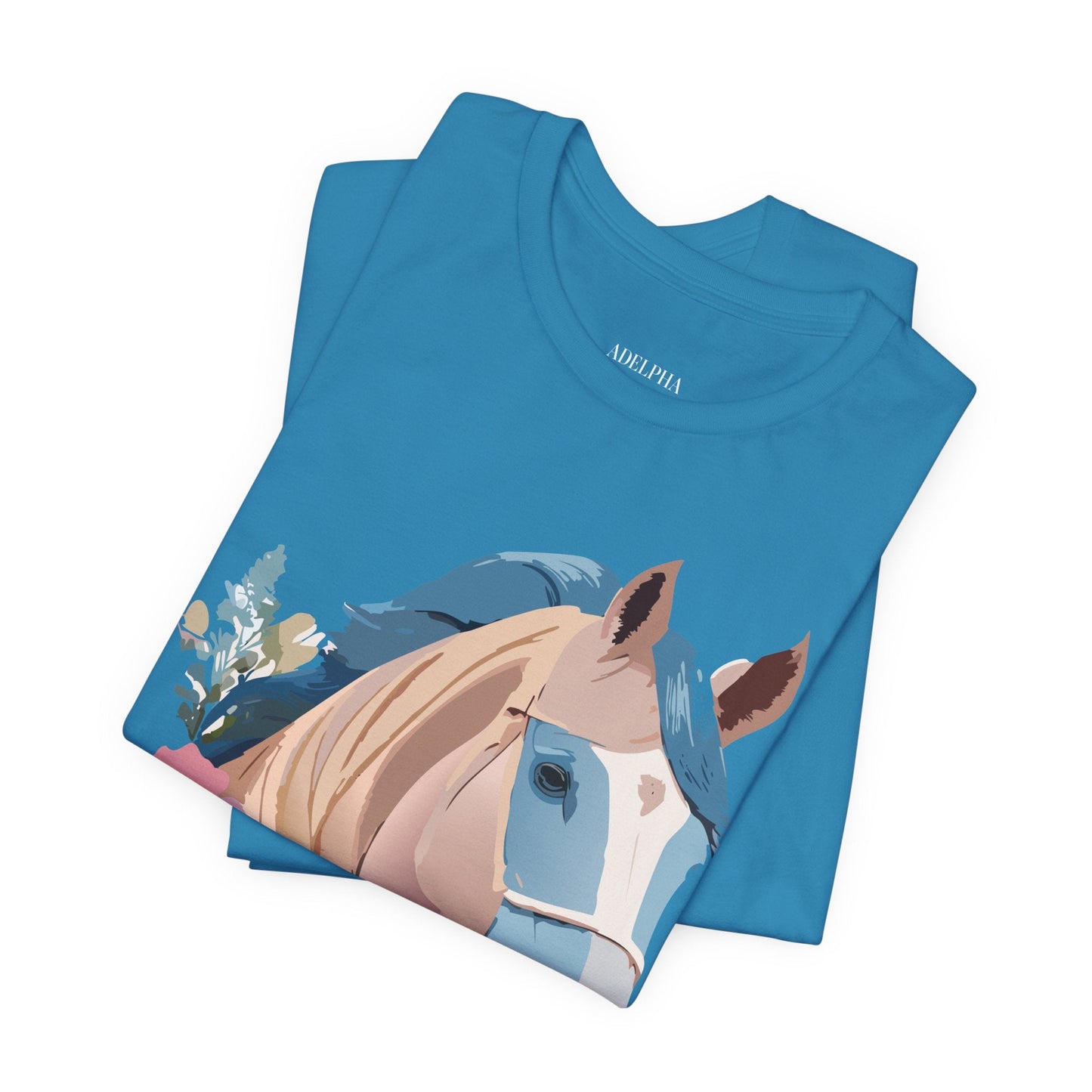 Horse Graphic Unisex 100 Cotton Vintage Animal Art T-Shirt 12